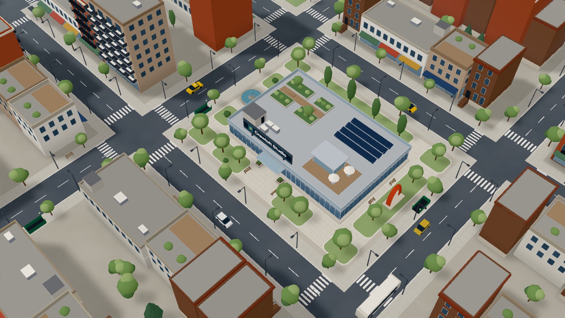 The city in the Metro style